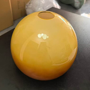 Pantalla de lámpara nórdica de acrílico con diseño de pomelo, estilo Bauhaus, pantalla de lámpara hemisférica con efecto de puesta de sol - Product Image 1