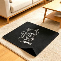 Tapis de sol en feutre de qualité supérieure, antidérapant, avec support en TPR, découpe sur mesure, protège les sols durs, ajoute du confort, réduit le bruit, garde toujours sa forme.