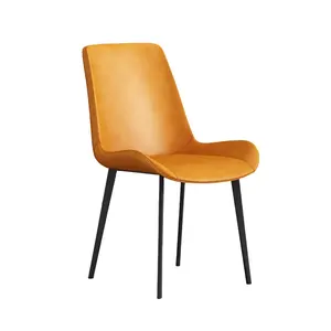 定制北欧天鹅绒面料现代奢华设计家具餐厅椅子软垫餐椅