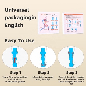 Tùy chỉnh cơ bắp thể thao kinesiology Tiêm bắp Băng ngăn ngừa căng cơ cho Achilles gân hỗ trợ giảm đau bảo vệ - Product Image 5