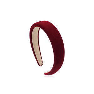 Diadema de Terciopelo DINLE para Mujer, Ancha, Moderna, Accesorio para el Cabello de Uso Diario, Color Sólido, Material de Poliéster - Product Image 3
