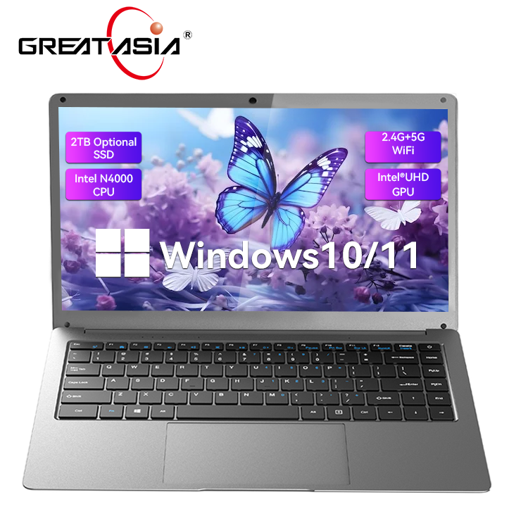 Ultra Thin Metal <strong>Laptop</strong> <strong>14</strong> Inch Intel Celeron Ram6GB Rom64GB 128GB 256GB 512GB 1TB SSD IPS HD for Education Business Office