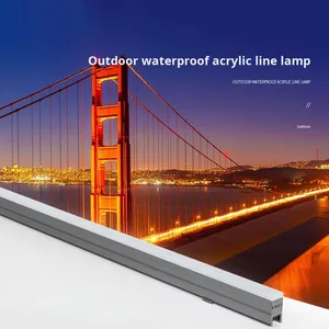 Illuminatore Lineare LED IP65 12W DC24V Bianco Caldo RGB Striscia in Alluminio Garanzia 3 Anni Alta Luminosità per Illuminazione Facciate Edifici - Product Image 4