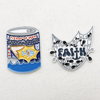 Badges et broches en métal au design tendance, avec logo personnalisé, émail dur ou souple, pour la décoration de vêtements