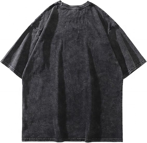 Camiseta gráfica Unisex para hombre, tela <span class=keywords><strong>de</strong></span> punto <span class=keywords><strong>de</strong></span> algodón 100%, ropa <span class=keywords><strong>de</strong></span> calle Vintage <span class=keywords><strong>de</strong></span> gran tamaño, Top informal con manga corta - Product Image 2