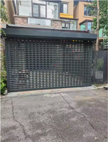 Porte à enroulement perforée en métal, coupe-vent et antivol pour magasin, garage, centre commercial