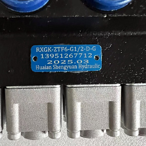 Vanne hydraulique multi-ports 6 commandes 8 voies Shengyuan à commande manuelle pour plateforme de travail en hauteur - Product Image 2