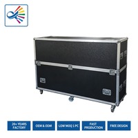 Flight case TV 1 en 1 pour écrans 55" 65" 75" 86" 100" – Valise de transport rigide en aluminium pour téléviseurs LCD LED Plasma et moniteurs