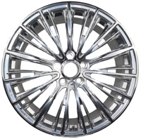 Rueda de Aleación para Automóvil de Pasajeros REW de 20 Pulgadas, 8.5J 10J, PCD 5x112-120, 5 Orificios, Llanta Deportiva, Plateado Pulido Brillante