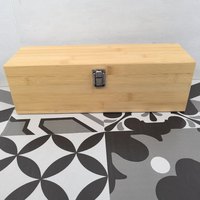 Boîte de rangement à vin en bois personnalisable avec motif gravé LOGO, ensemble d'outils, forme rectangulaire, cadeau de cave à vin de qualité supérieure