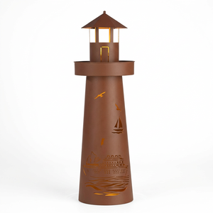 โคมไฟสนามเหล็กคอร์เทนสำหรับโครงการโรงแรมและรีสอร์ท - Product Image 2