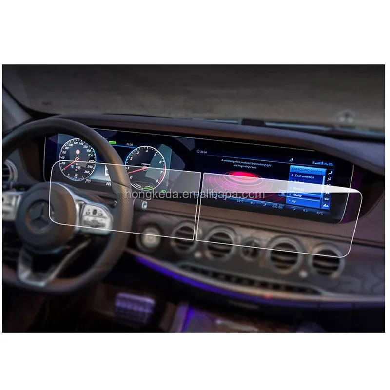 Ecran tactile de protecteur d'écran, 12.3 pouces, protecteur en verre trempé transparent HD, pour mercedes-benz classe S W222, GPS,