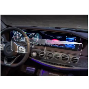 For Mercedes-Benz S Class W222 12.3-Inch Display Touch Screen Car GPS Navigation Screen Protector HD Clear Tempered Glass Film