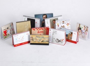 Cina all'ingrosso fustellato stampa personalizzata 365 giorni stampato tavolo scrivania calendari promozionali 2024