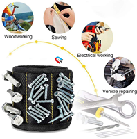 Bracelet magnétique pour maintenir les outils avec 15 aimants pour vis et clous, cadeau unique pour hommes, outil pour maintenir les vis