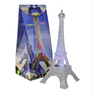 기념품 선물 LED 플라스틱 파리 에펠 탑 Led 밤 빛