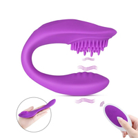 TMM Fernbedienungsfähiger U-förmiger Tragbarer Slip-Vibrator aus Silikon G-Punkt & Klitoris-Stimulator für Paare Sexspielzeug