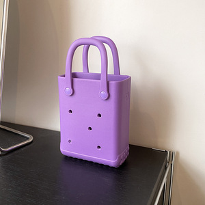 Bolso de hombro de gelatina EVA con diseño de dibujos animados, a la moda, impermeable, antisuciedad, para teléfono móvil, uso en la playa, venta al por mayor - Product Image 3