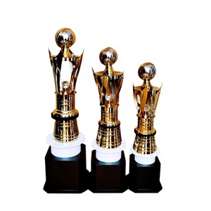 Trophée de cricket en métal, forme personnalisée, finition or et argent, souvenir sportif pour événements scolaires, ensemble plaqué or, événement promotionnel 16-20mm - Product Image 5