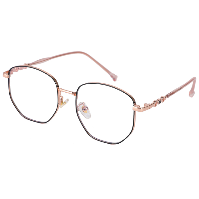 European and American Metal Optical Frames Wholesale Retro Fashion Glasses 2024 Myopia Frames Custom 8511