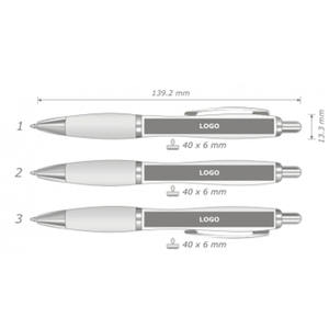 Bolígrafo de Plástico ABS para Oficina al por Mayor con Impresión Promocional, Logotipo Personalizado, Punta de Bola con Clic y Agarre Suave para Regalo - Product Image 6