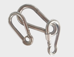 Mosquetón de 1.5, 3 y 4 pulgadas DIN5299C de alta resistencia, mosquetón de acero inoxidable 304, gancho de resorte, clip de seguridad, mosquetón metálico. - Product Image 3