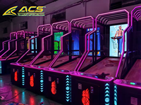 Console de jeu vidéo d'arcade de tir au basket-ball pour jeunes, double métal, pour machines de sport en salle, usine ACS