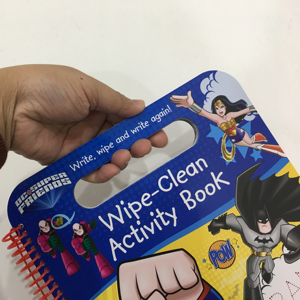 Livre cartonné pour enfants avec impression OEM et livre d'activités effaçable avec stylo - Product Image 2