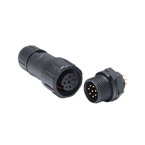 M14 8pin บัดกรี5A ขนาดเล็กลวด IP68ขั้วต่อไฟ LED กันน้ำสำหรับอุปกรณ์จ่ายไฟ - Product Image 4