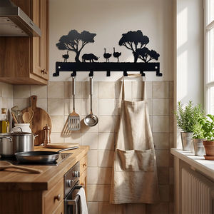 Organizador de Ropa y Llaves Adhesivo de Pared con 7 Ganchos, Ahorra Espacio, Resistente a la Oxidación, Duradero para Armario, Oficina, Dormitorio - Product Image 3