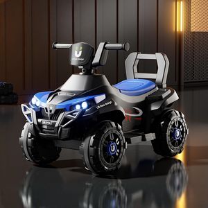 Электрический детский аттракцион, четырехколесный батарейный аккумулятор, игрушка для детей, для езды с подспинкой, музыкальный плеер, перезаряжаемый детский автомобиль - Product Image 5