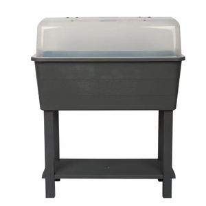 Lit de jardin surélevé <span class=keywords><strong>en</strong></span> <span class=keywords><strong>résine</strong></span> plastique prix d'usine pots de fleurs et jardinières avec pieds pour le jardinage <span class=keywords><strong>en</strong></span> plein air des herbes végétales - Product Image 4