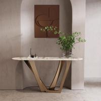 Console murale moderne en métal de luxe léger pour salon, entrée, bureau polyvalent pour la maison et les bureaux