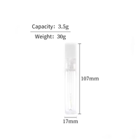 Prix usine Tubes de brillant à lèvres transparents de 4ml Tubes cosmétiques pour huile à lèvres LipglossContainers Étiquette personnalisée et emballage