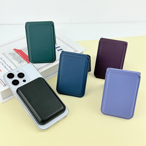 Phổ chủ thẻ từ đứng đa chức năng mạnh mẽ từ PU da có thể gập lại trường hợp thẻ trở lại thẻ từ Ví - Product Image 3