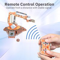 Kit de Ingeniería para Experimentos Científicos de Madera, Kit de Construcción de Brazo Robótico, Kits STEM para Niños