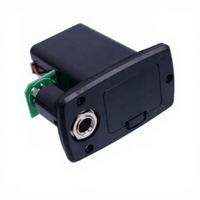 JOYO EQ-504 Égaliseur numérique 4 bandes avec boutons colorés, écran LCD, préampli et accordeur, en plastique ABS, pile 9V non incluse