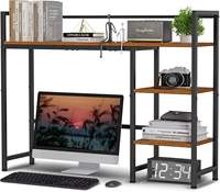 Multifunctionele, milieuvriendelijke bureau-organizer & boekenplank voor school en thuisgebruik - Laptop bureau-opbergplank computerplank
