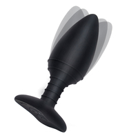 Masseur de prostate à télécommande en silicone USB, vibrateur portable, plug anal électrique, plug anal pour hommes et femmes