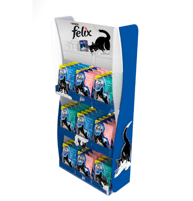Customized Modern Pet Dog Treats Wood Floor Standing Display Stand with Storage for Pet Store Retail — view 5