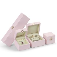 Bijoux en cuir PU personnalisés emballage cadeau élégant proposition bague collier exquis pendentif luxueux bracelet boucle d'oreille