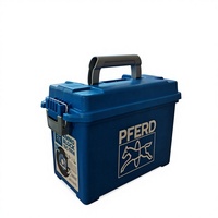 Boîte à outils de stockage de munitions avec logo de couleurs personnalisées Boîtes à munitions en plastique dur