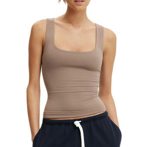 Venta al por mayor de paquetes múltiples de camisetas sin mangas tipo racerback para mujer en colores surtidos con embalaje a granel para minoristas, marcas privadas y suministro a estudios. - Product Image 1