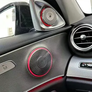 Full Set W213 Ambient Light Accessories Rotary Tweeter Luminous Turbine Vent Car Door Speaker Cover For Mercedes-Benz E-Class