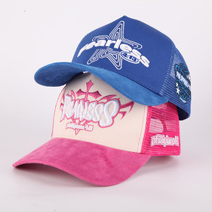 مخصص تصميم جديد أحجار الراين شعار 5 لوحة تنفس شبكة سائق الشاحنة قبعة في الهواء الطلق الرياضة البيسبول سائق الشاحنة قبعة - Product Image 6