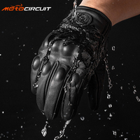 Gants de course en cuir antidérapants à doigts entiers pour le ski et la moto, compatibles avec les écrans tactiles, sports de plein air, imperméables