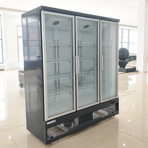 Congélateur Commercial Vertical Nouvelle Conception Trois Portes Vitrées Dégivrage <span class=keywords><strong>Automatique</strong></span> Réfrigération Monotempérature - Product Image 6