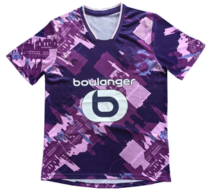 レトロサッカーユニフォーム 2526シーズン ホーム＆アウェイユニフォーム 新2025リール・オリンピック・スポルティング・クラブ サッカーユニフォーム マヨ・ドゥ・フット - Product Image 3