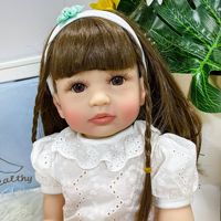 Muñeca Reborn de 60 cm, Bebé Simulado de Silicona y Vinilo, Juguete de Guangdong