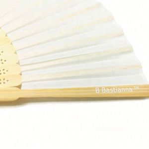 Custom Folk Art Painted Sublimation Folding Bamboo Wedding <b>Hand</b> <b>Fan</b> for Bride - Product Image 6